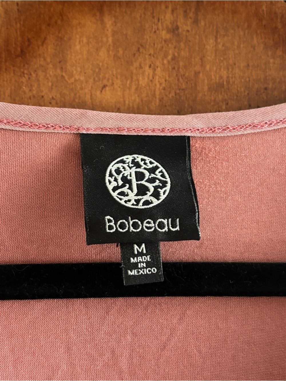 bobeau Rose Cold-Shoulder Swing Blouse - Picture 2 of 4
